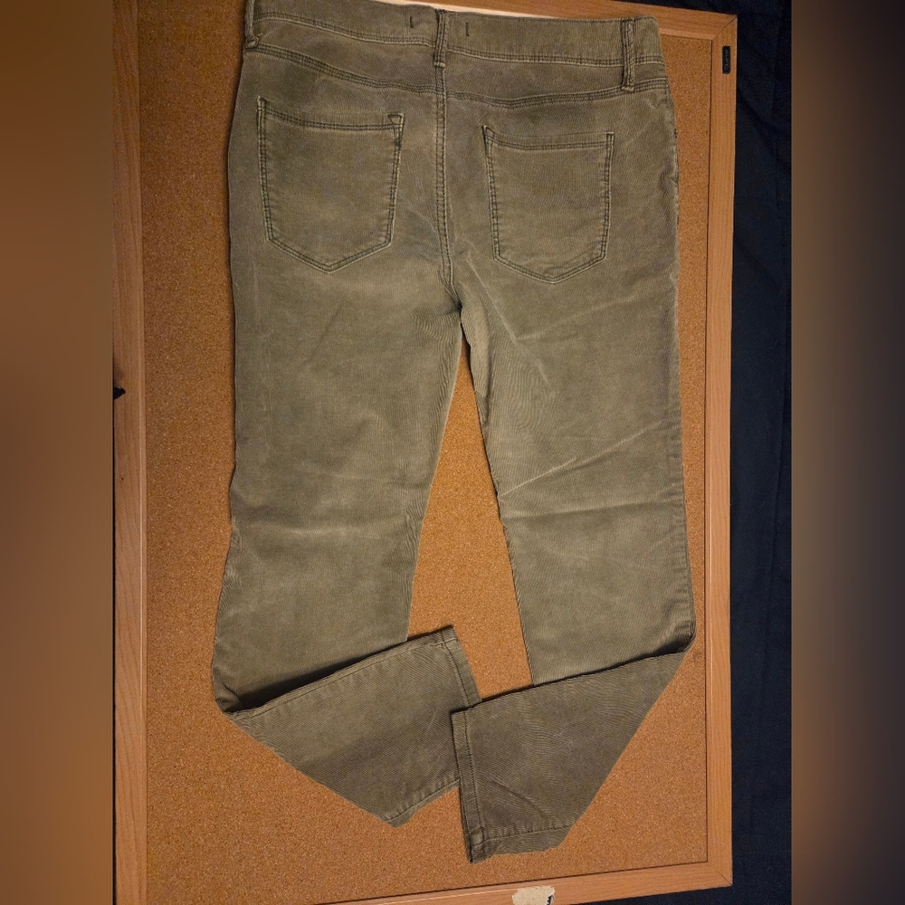 Free People Olive Corduroy Pants - Picture 2 of 3